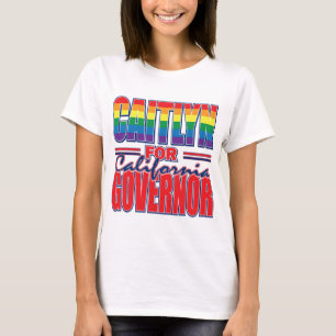 Camiseta Caitlyn-for-GOV-Gay-Pride-Sinalizador-Cal-