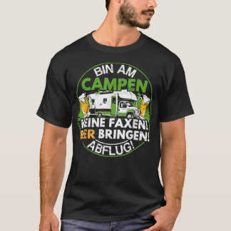 Camiseta Caixa am Campen Keine Faen Camping Camper Caravan 