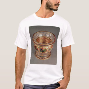 Camiseta Caixa com plique-a-jour e cloisonne