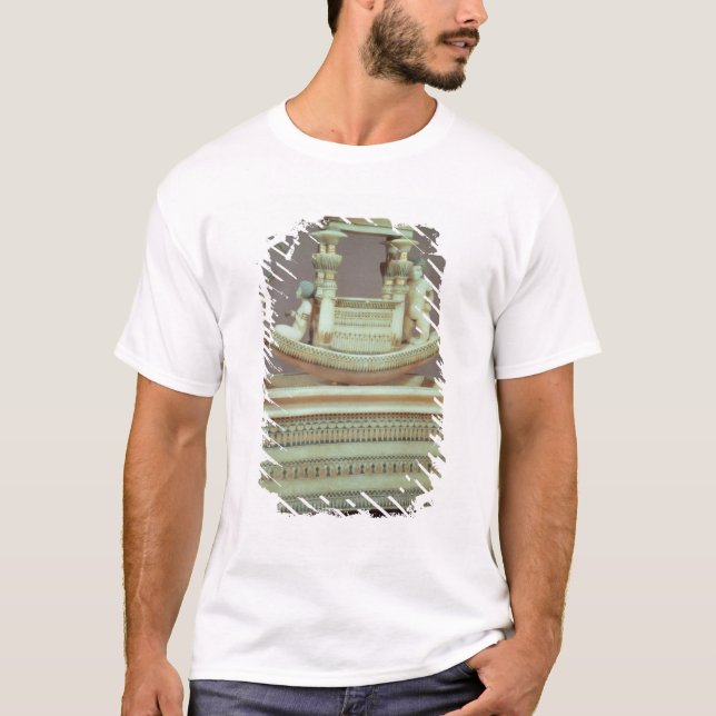 Camiseta Caixa com um barco decorado com duas cabeças (Frente)