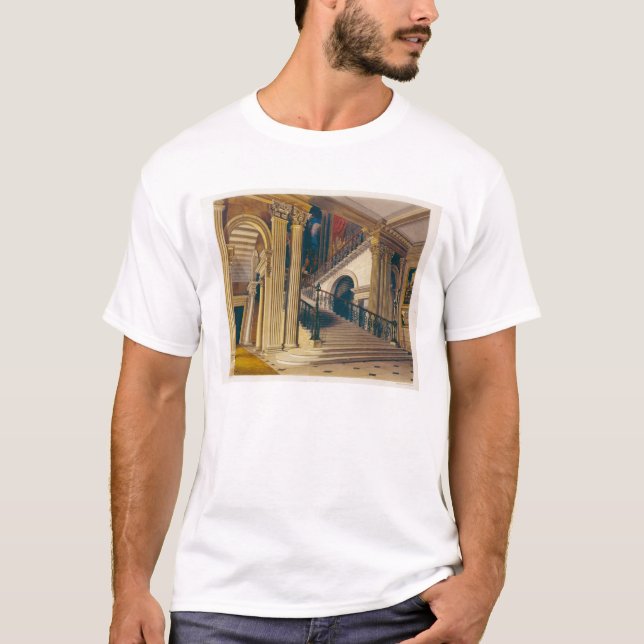Camiseta Caixa da escada, casa de Buckingham, 'da história (Frente)