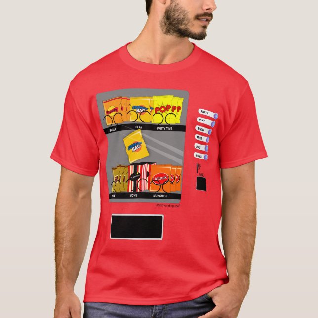 Camiseta Caixa da máquina de venda automática (Frente)