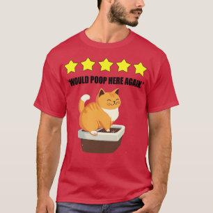 Camiseta Caixa De Alojamento De Gato Cinco Estrelas Podiam