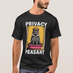 Camiseta Caixa de Areia para Gato Divertida Privacidade Cam