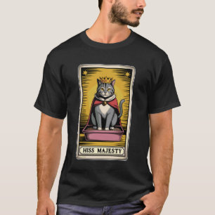 Camiseta Caixa de Areia para Gatos Carta Tarot de Sua Majes