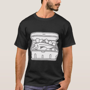Camiseta Caixa de Armazenamento de Gelo com Atum