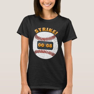 Camiseta Caixa de Bateria de Regra de 15 Segundos com Relóg
