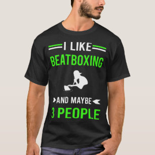 Camiseta Caixa de Beatboxe verde do Pessoas 3 Beatboxing