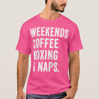 Camiseta Caixa de Café Fins de Semana e Kickboxer de Boxer