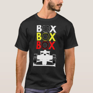 Camiseta Caixa de Caixa da Caixa de Automóveis de Fórmula d