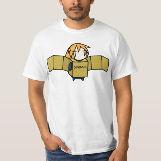Camiseta Caixa de caráter de cabelos compridos Gundam