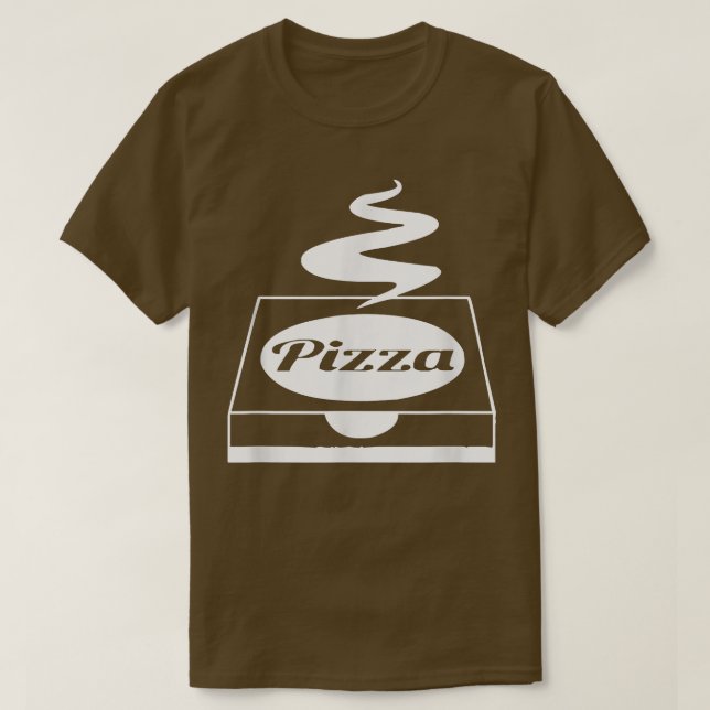 Camiseta Caixa de entrega de pizza quente (Frente do Design)