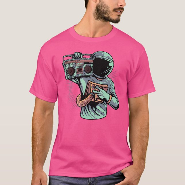 Camiseta Caixa de expansão Blaster do Astronauta Ghetto - S (Frente)