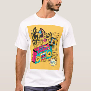 Camiseta Caixa de expansão de áudio retroativa.