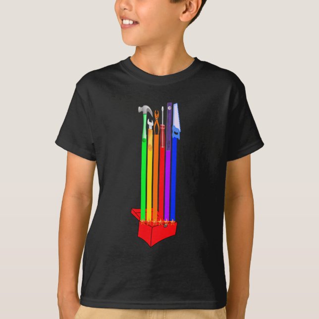 Camiseta Caixa de ferramentas de Rainbo (Frente)