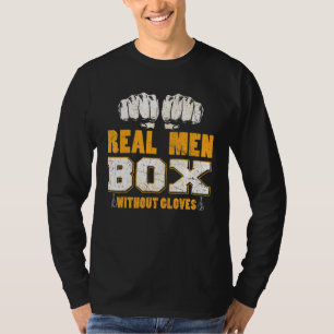Camiseta Caixa de Homens Verdadeiros sem Luvas
