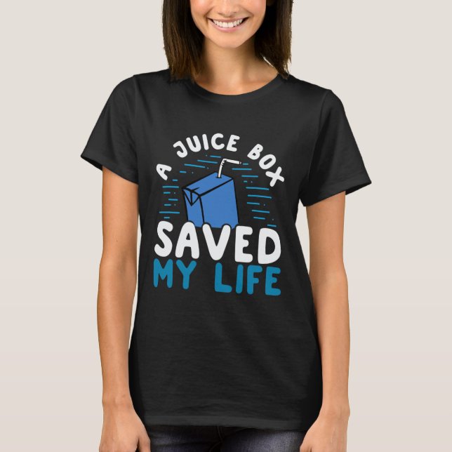 Camiseta Caixa de Juice de Sensibilização para Diabetes Tip (Frente)