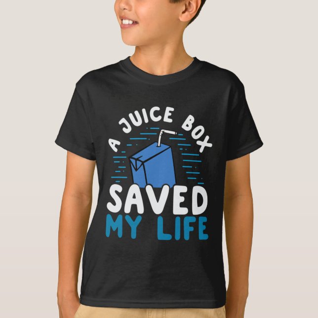 Camiseta Caixa de Juice de Sensibilização para Diabetes Tip (Frente)