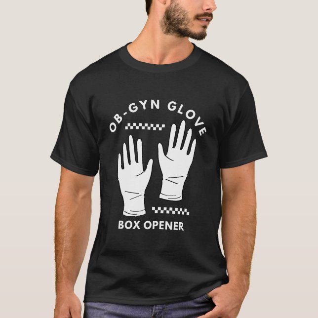 Camiseta Caixa de luvas de ginecologista (Frente)