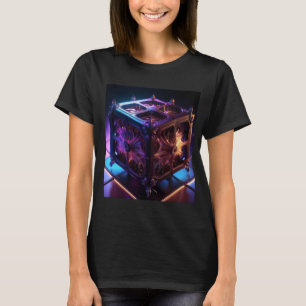 Camiseta Caixa de Música Reflexiva Fractal Steampunk