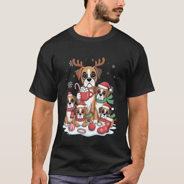 Camiseta Caixa de Natal Engraçada para Mulheres do Natal Ca (Frente)