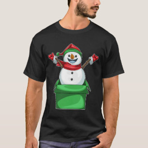 Camiseta Caixa de Natal Snowman