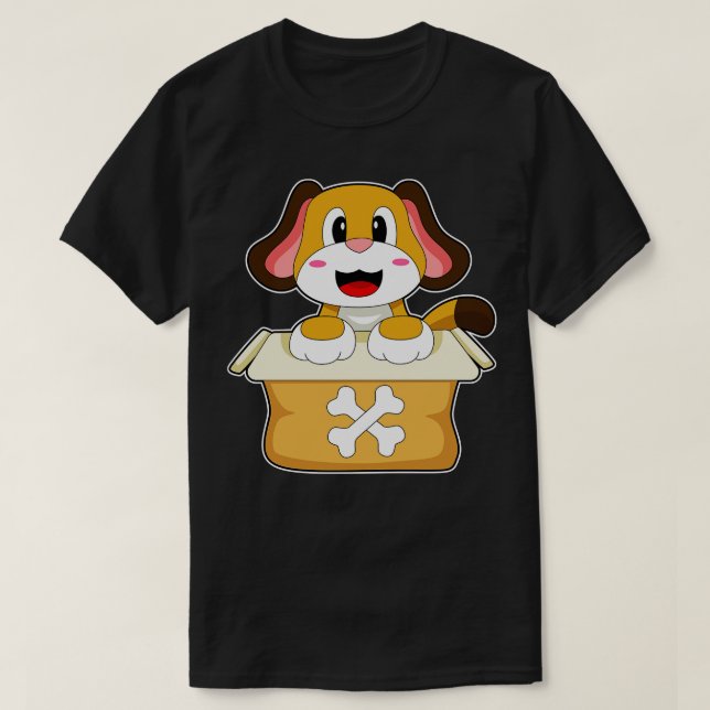 Camiseta Caixa de Osso do Cachorro (Frente do Design)