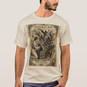 Camiseta Caixa de Pandora Arte da Mitologia Grega Vintage