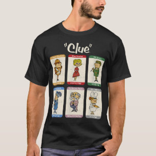 Camiseta Caixa de Personagem Retro Clue