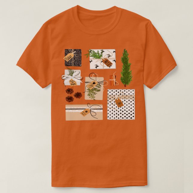 CAMISETA CAIXA DE PRESENTE DE NATAL (Frente do Design)