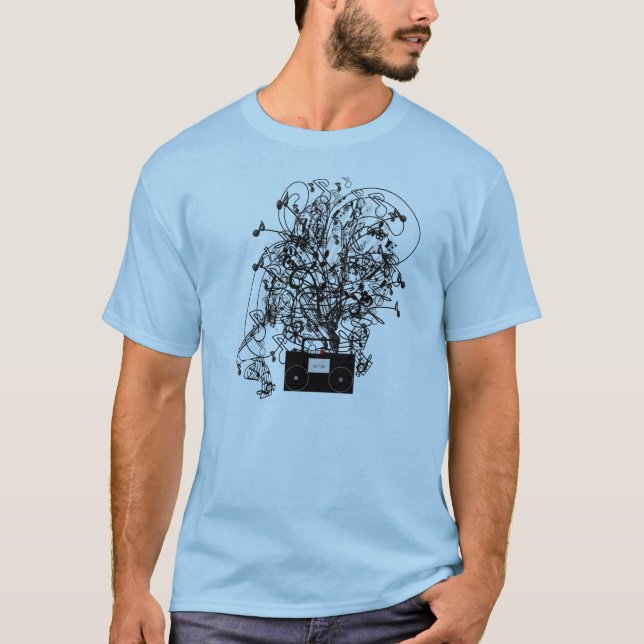 Camiseta Caixa de Som dos Anos 80 (Frente)