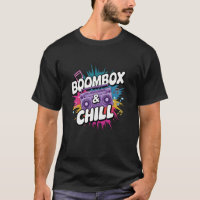 Caixa de Som e Estilo de Música Retro Chill Cor Po