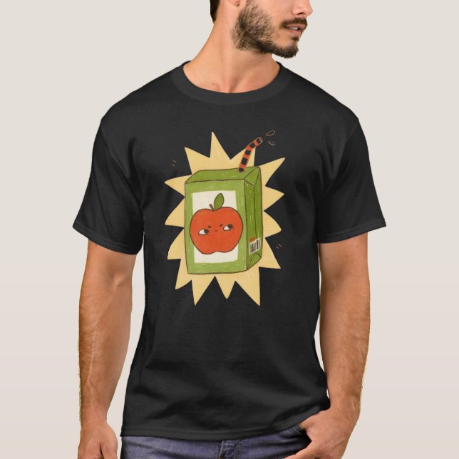 Camiseta Caixa de suco de maçã zangada! (Frente)
