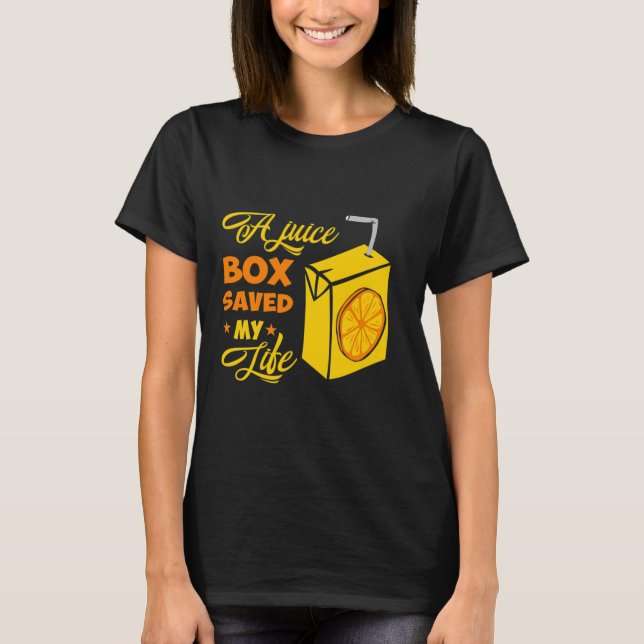 Camiseta Caixa de suco de presente de conscientização sobre (Frente)