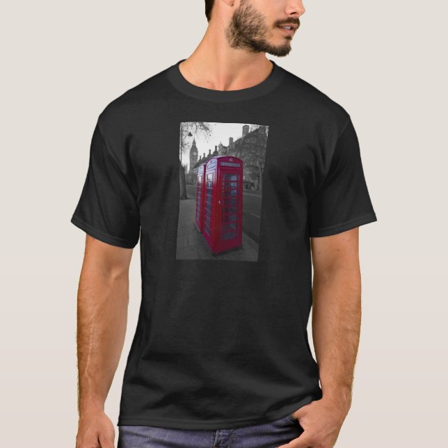 Camiseta Caixa de telefone vermelha de Londres (Frente)