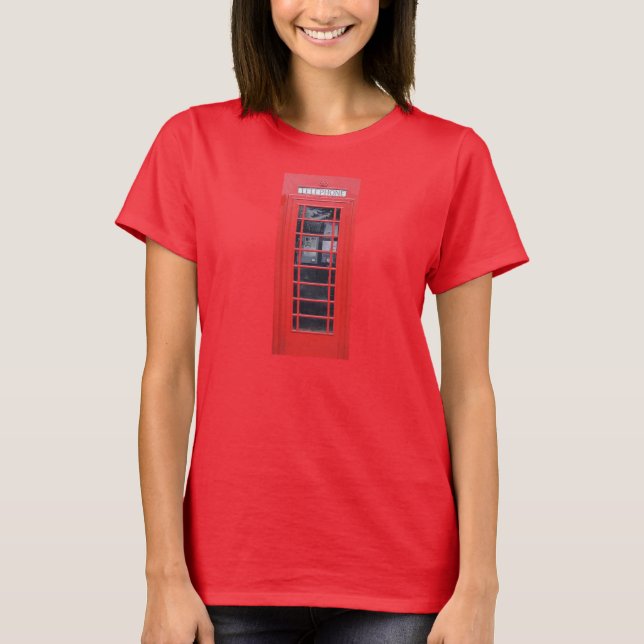 Camiseta Caixa de telefone vermelha de Londres (Frente)