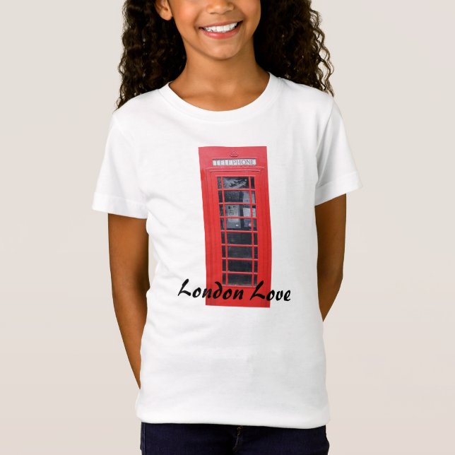 Camiseta Caixa de telefone vermelha de Londres (Frente)