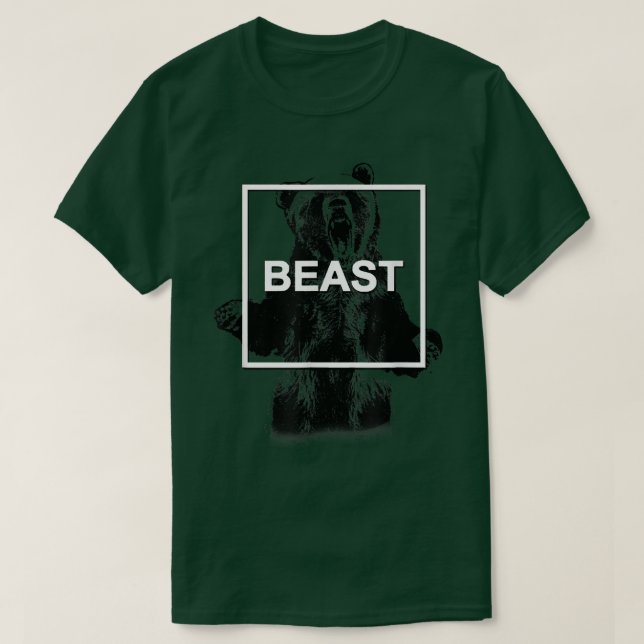 Camiseta Caixa do Urso de Trendência para Cima (Frente do Design)