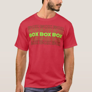 Camiseta Caixa F1 Design de texto verde desbotado