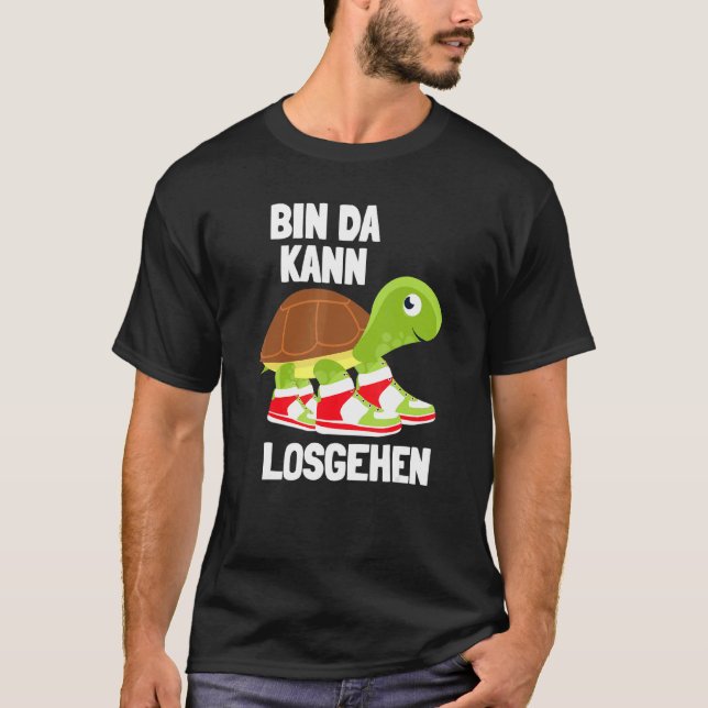 Camiseta Caixa Ich Da Kann Losgehen Turtle Sneakers Zu Lät  (Frente)