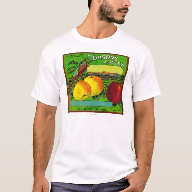 Camiseta Caixa LabelMilton de Apple de Hopson, WA (Frente)