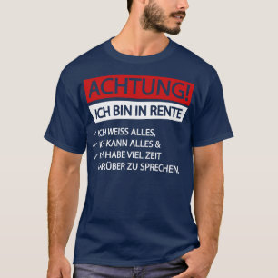 Camiseta Caixa rica Achtung em rente white
