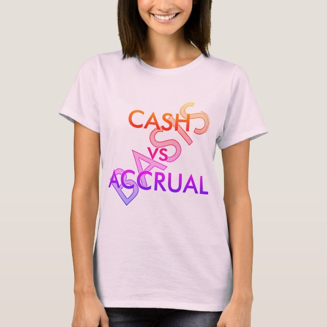 Camiseta "CAIXA vs ACCRUAL" (Frente)