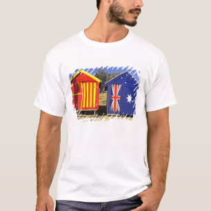 Camiseta Caixas de banho, Praia de Brighton Médio, Porta 2