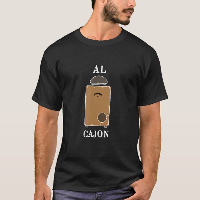 Camiseta Cajon Drum Espanhol Jamming Drummers (Frente)