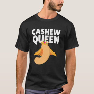 Camiseta Caju Legal Para Garota Mulheres Crianças Nozes Tro