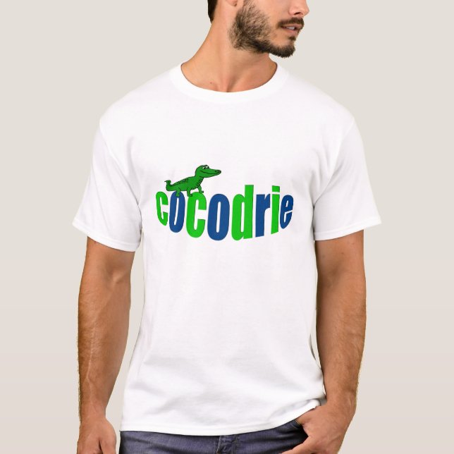 Camiseta Cajun Cocodrie) (do jacaré/de "patate do la do pas (Frente)