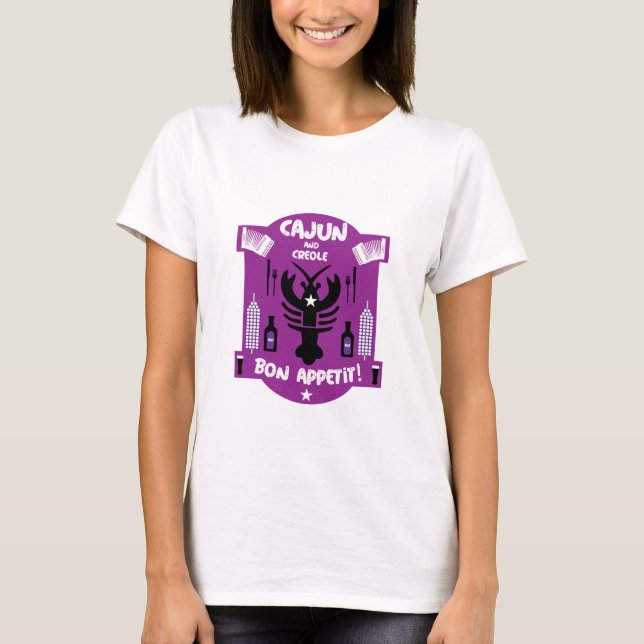 Camiseta Cajun e Creole Cooks (Frente)
