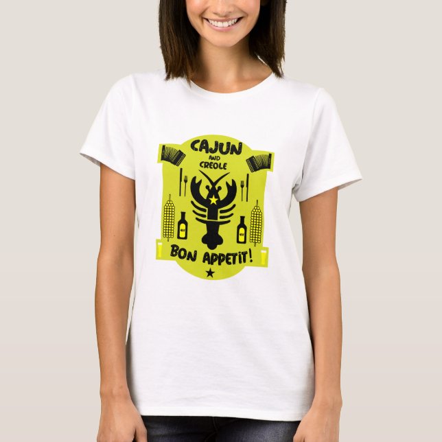 Camiseta Cajun e Creole Cooks (Frente)