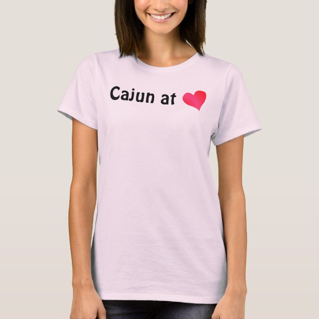 Camiseta Cajun no Coração (Frente)